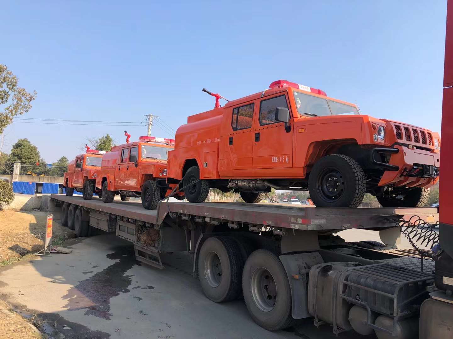 六臺北汽供水車托運(yùn)到廣東